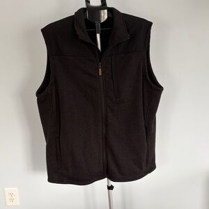 George Black Men's Fleece Vest with Zip Pockets